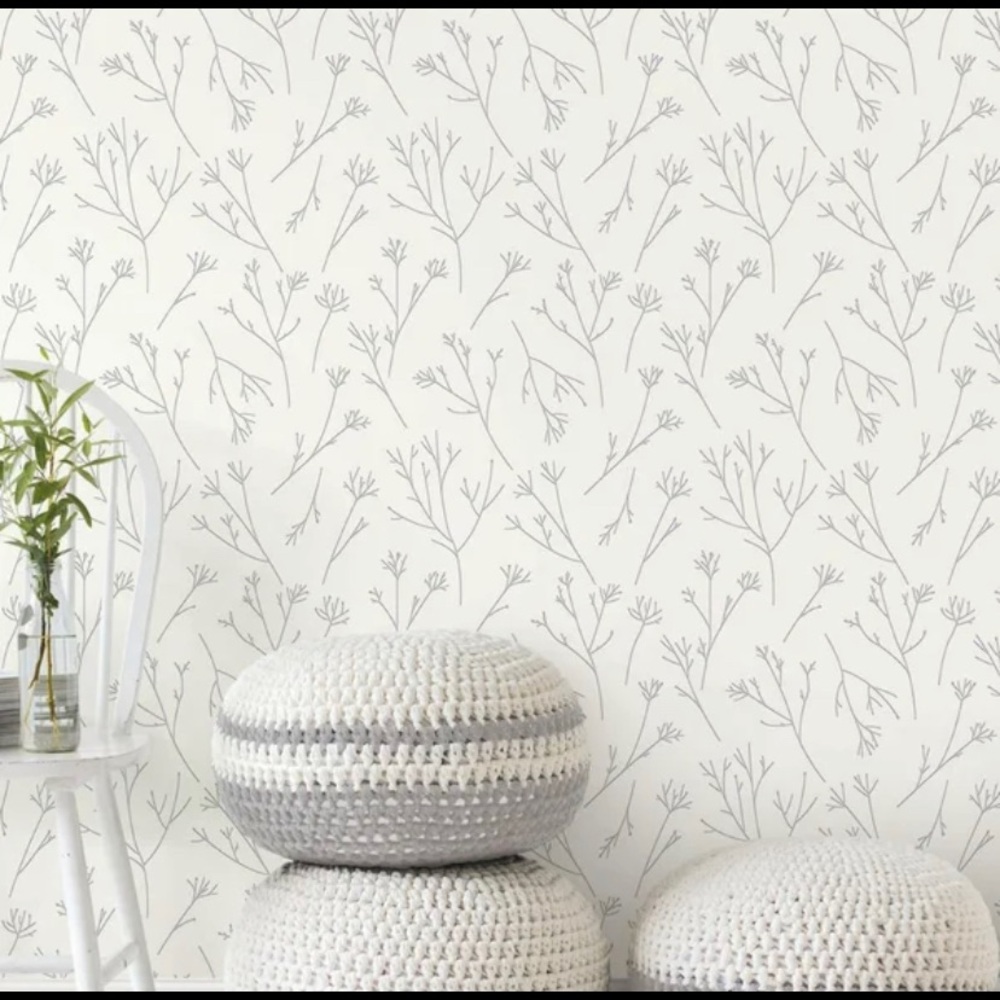 Peel and stick twig wallpaper